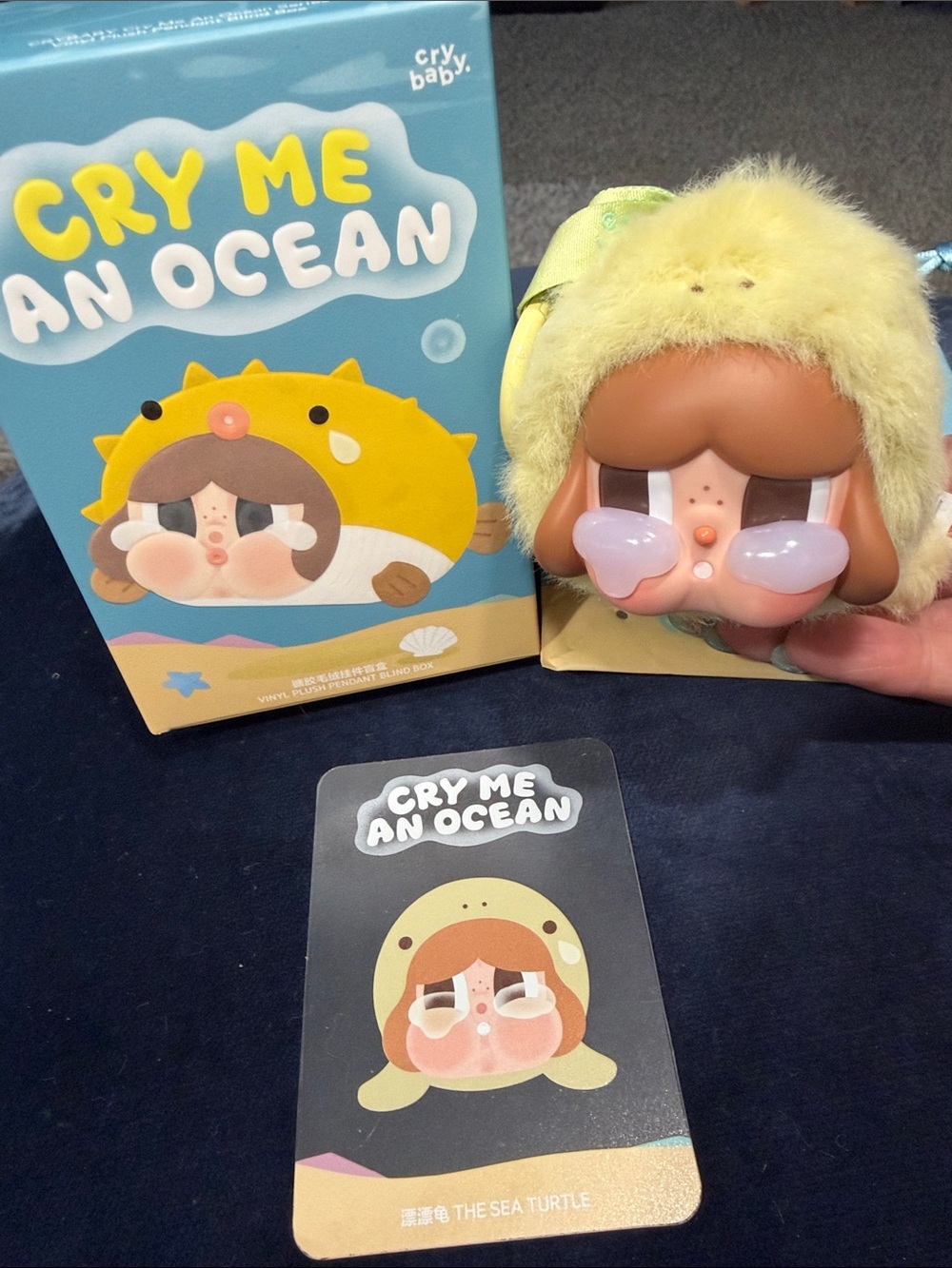 THE SEA TURTLE- Cry Baby - Cry Me An Ocean Yellow Plush. New. Verified.PopMart.